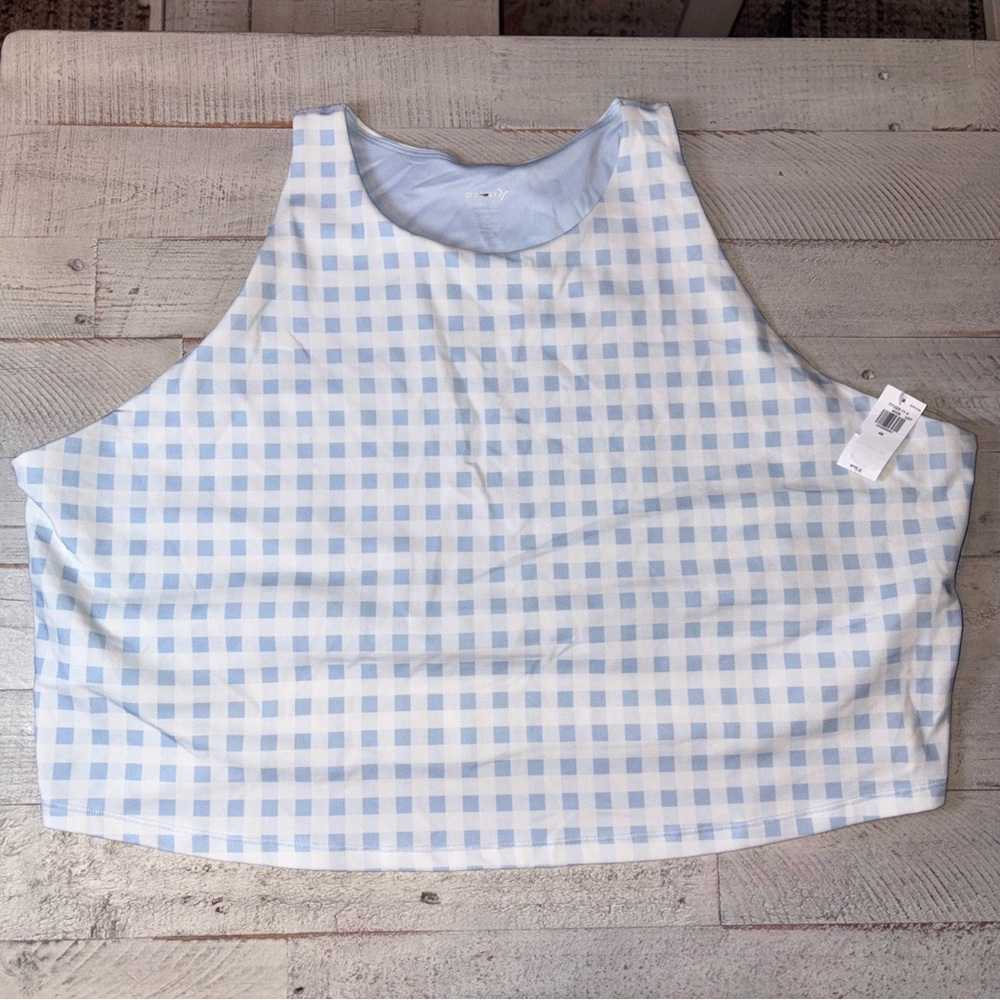 π Old Navy Active Womens Plus 3X Powersoft Built in Bra Athletic Tank Top Blue - Picture 2 of 15